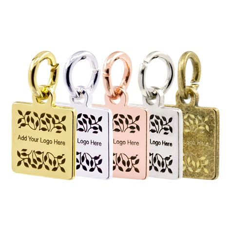 metal logo tags wholesale